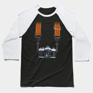 Vintage Camera Around The Neck Baseball T-Shirt